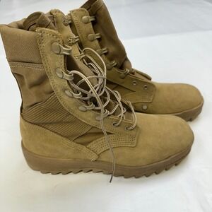 McRae Military Combat Boots Suede Tan Tactical Vibram Men's 6.5R
